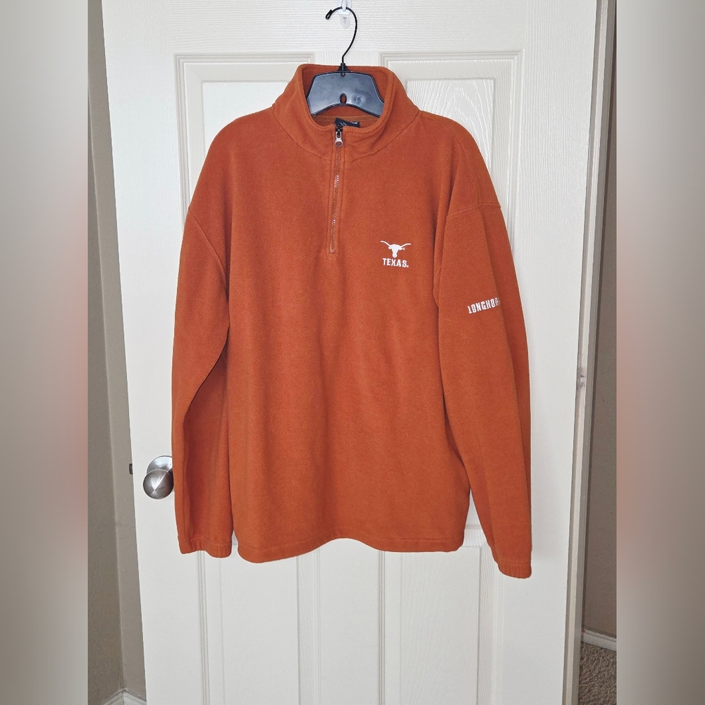 Pro Edge Men's Texas Longhorn 1/4 Zip Freeze Pullover SZ L